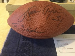 walter payton autographed helmet