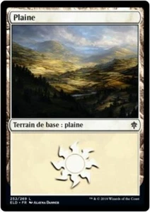 MTG Magic ELD FOIL - Plains/Plaine, #252, French/VF - Picture 1 of 1