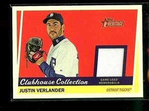 CAMISETA USADA JUSTIN VERLANDER 2016 TOPPS HERITAGE CLUBHOUSE JUEGO - Imagen 1 de 1