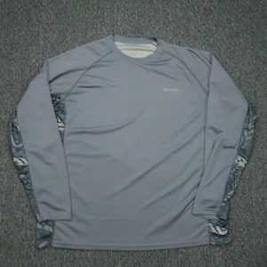 Simms Shirt Mens Extra Large Blue Solarflex UPF 50 Pullover Lightweight - Picture 1 of 10