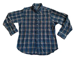 Sir Pendleton 100% pure virgin wool plaid check flannel button up youth XL Boys - Picture 1 of 7