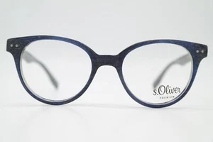 Glasses S. Oliver 94803 Blue Silver Multicolored Oval Eyeglass Frame Glasses New - Picture 1 of 6