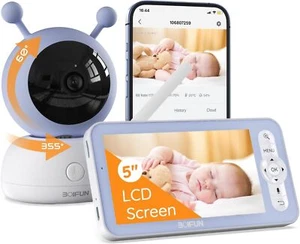 BOIFUN 5 Pollici Digital LCD Babyphone con Fotocamera Chiamata Bidirezionale Scheda SD - Foto 1 di 10