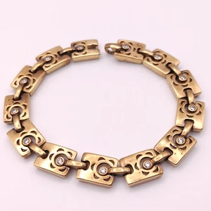 ⭐ Pierre Lang Armband Armreif Perle Halskette Strass Collier Kette Gold 36 ⭐ - Bild 1 von 3