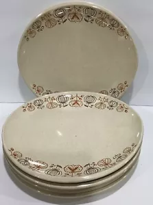 5 MCM Vintage Franciscan Pomegranate 11" Dinner Plates 1950s Color Seal USA - Picture 1 of 9