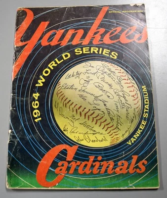 New York Yankees vs St. Louis Cardinals 1964 World Series Official Program - Image 1 of 4