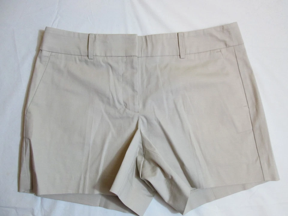 Pantalones Cortos Ann Taylor Beige Algodón Spandex Talla 6 Nuevos sin Etiquetas Foto 1 de 4