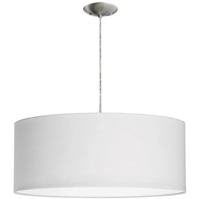 Dainolite Lighting 572210-SC-WH Modern Pendant Satin Chrome with White - Image 1 of 4
