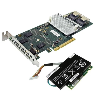 Fujitsu D2616-A12 GS 4 6Gb/s PCIe x8 Dual-Port SAS RAID-Controller + iBBU LP - Bild 1 von 3