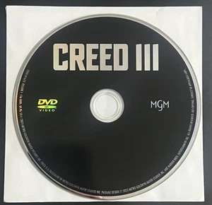 📀NEW CREED III (2023) - DVD disc only in white paper sleeve / no case - Picture 1 of 1