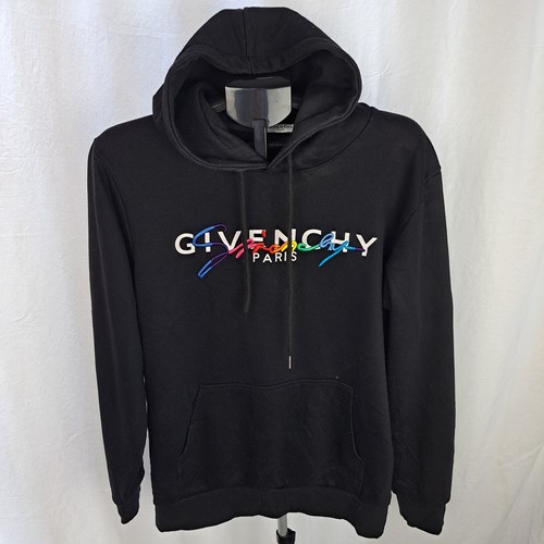 Givenchy Paris Felpa Felpa Nera con Cappuccio Uomo XL