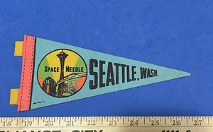 Vintage Space Needle Wimpel Seattle Washington Souvenir Filz 9” 1970’s - Bild 1 von 3