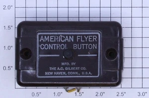 American Flyer XA10961 S Scale White Print 4 Wire Switch Control Button - Picture 1 of 2