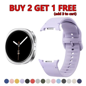 1:1 Silikon Uhrenarmband für Samsung Galaxy Watch 8 40/44mm 8 Classic Sportarmband - Bild 1 von 25