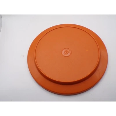 Coperchio Tupperware vintage 1337-23 ricambio arancione coperchio tondo - Immagine 1 di 3
