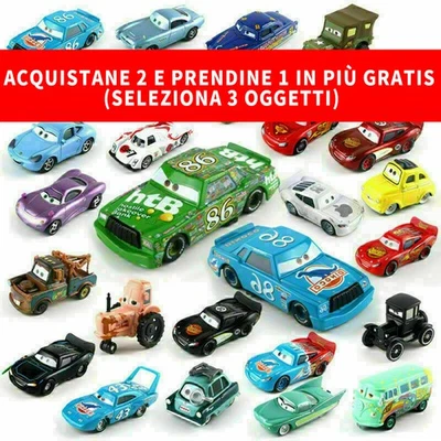 Disney Pixar Cars McQueen & Cruz 1:55 giocattoli pressofusi Natale BD regalo - Immagine 1 di 4