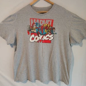 Marvel Comics T-Shirt Herren XXL grau Superhelden Grafikdruck - Bild 1 von 3