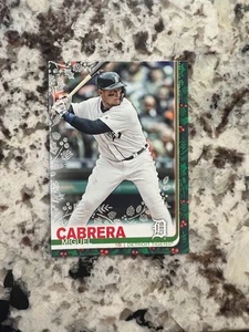 2019 TOPPS HOLIDAY METALLIC SNOWFLAKE CARD DETROIT TIGERS MIGUEL CABRERA #HW107 - Picture 1 of 1