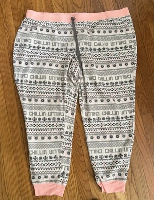 Pantalones de pijama Joe Boxer para mujer invierno chillin nórdico jogger talla grande 3X Foto 1 de 4