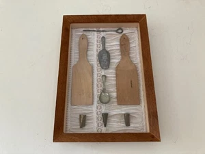 Vintage Reclaimed Museum Wall Art Display Box (Dairy Items) - Picture 1 of 15