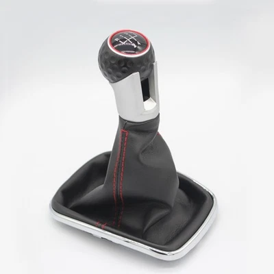 For 1999-2004 Mk4 etta Gear Shift Knob 5 Speed Car PU Leather For Bora - Image 1 of 4