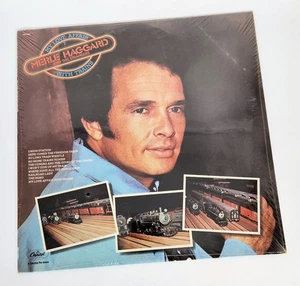 Merle Haggard and Strangers My Love Affair With Trains LP SM-11823 SEALED Abridg - Picture 1 of 5