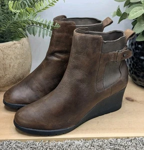 UGG Indra Waterproof Women's Size 9 Leather Boots Wool Lined Boots** - Picture 1 of 9