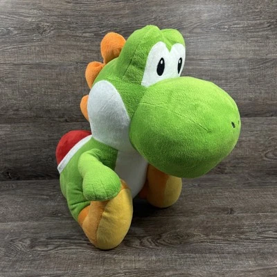 Super Mario Yoshi Plush Toy Large 16" TAITO Prize Nintendo Green Dinosaur Figure - Image 1 of 4