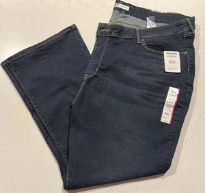 Signature Levi Strauss Women Plus Sz 28S Mid Rise Bootcut Dark Blue Jeans NWT - Picture 1 of 5