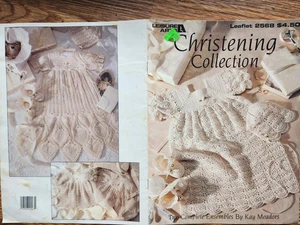 Christening Collection by Kay Meadors, Leisure Arts - 2 ensembles to crochet - Picture 1 of 1