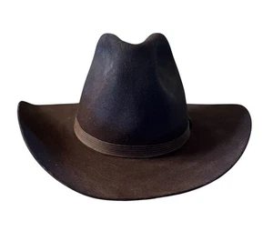 Resistol cowboy Western Hat Black self Conforming XXX Beaver sz Small 6 5/8” - Picture 1 of 9