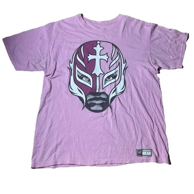 Camisa Rey Mysterio Rise Above Breast Cancer WWE Grande Rosa Auténtica Foto 1 de 4