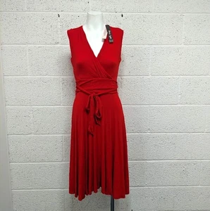 Phase Eight Swing Fixed Wrap Dress Poppy Red UK 12 - New - Picture 1 of 9