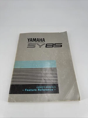 MANUAL DEL PROPIETARIO YAMAHA SY85 SINTETIZADOR DE MÚSICA Vintage Original Foto 1 de 4