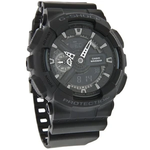 Casio G-Shock Men's XL Analog/Digital Black World Time Alarm Watch GA110-1B - Picture 1 of 1