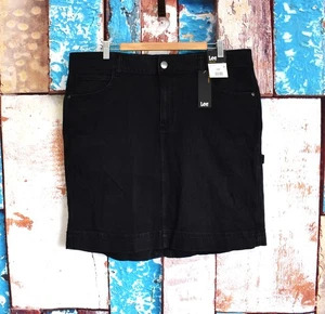 Women's Lee Midi Length Heritage Skirt Regular Fit SIZE 22W Ink Flood NEW - Picture 1 of 9