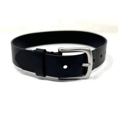 NOVO Cinto de Couro Preto Gap Masculino Tamanho Cintura Pequena 21”-24” Antigo Fabricado Nos EUA - Imagem 1 de 4