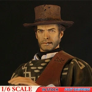 1/6 Eastwood Cowboy Male Man Head Sculpt Fit 12" DIY Hot Toys Model Figures - Picture 1 of 6