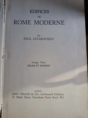 Edifices de ROME moderne Paul LETARROUILLY 19° T3 Palais et maisons - Photo 1/4