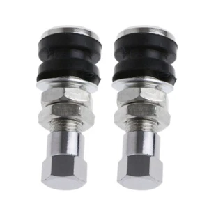 2Pcs Bolt-in Tubeless Tire Valves Stem Motorcycle Car Bike Bicycles Tyre Parts - Picture 1 of 8