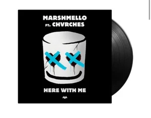 Marshmello Ft. Chvrches ‎- Here With Me 7" Vinyl Record Clear In Hand Ships Fast - Picture 1 of 3