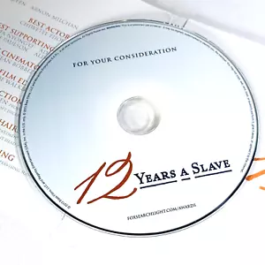 Twelve Years A Slave DVD Movie Promo Screener FYC Oscar Lupita Nyongo Fassbender - Picture 1 of 9