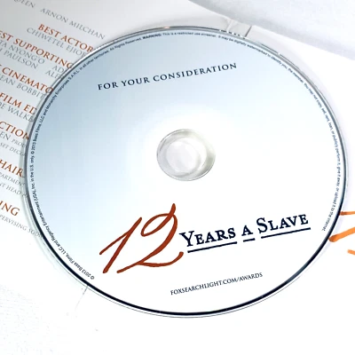Twelve Years A Slave DVD Movie Promo Screener FYC Oscar Lupita Nyongo Fassbender - Image 1 of 4