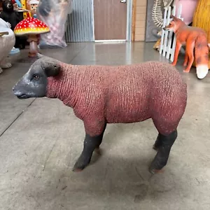 Baby Sheep Texelaar Lamb Standing Resin Statue Farm Countryside Display Prop - Picture 1 of 7