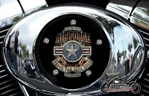 Harley Davidson Aluminum Twin Cam Air Cleaner Insert Cover Air Force - Picture 1 of 4