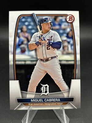 Bowman #27 Miguel Cabrera Detroit Tigers 2023 Foto 1 de 2