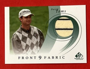 2002 UPPER DECK DAVID TOMS TOURNAMENT USED SHIRT FRONT NINE FABRICS - Picture 1 of 2