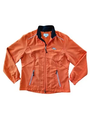 Chaqueta Denver Broncos Cutter & Buck Para Hombre Talla Pequeña Cremallera Completa Naranja Foto 1 de 4
