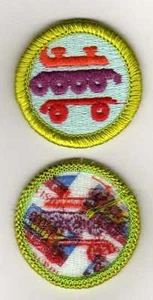 Schlittschuhverdienstabzeichen, Typ J "Scout Stuff" Rückseite (2002-10), neuwertig - Bild 1 von 1