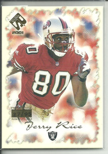 JERRY RICE 2001 PACIFIC PRIVATE STOCK PREMIERE DATE SP #D/95!!!!49ERS!!!